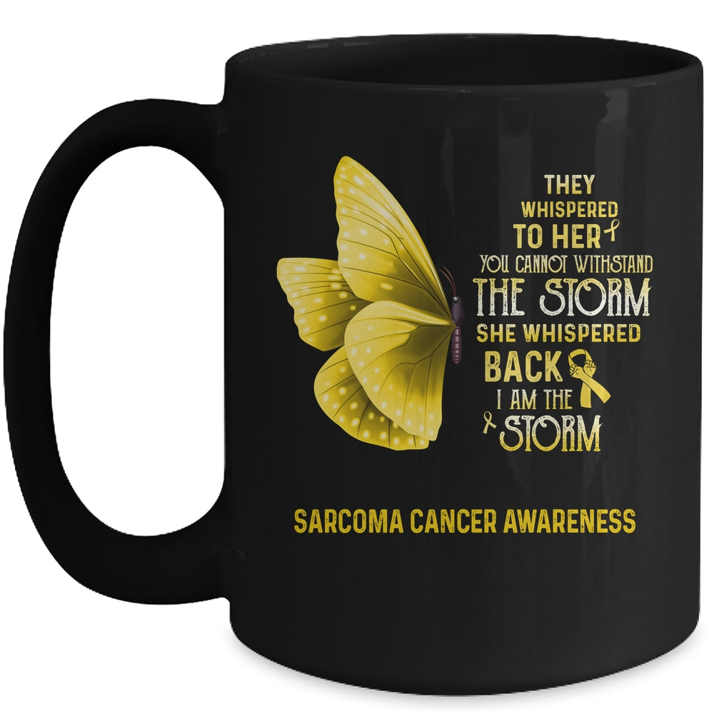 I Am The Storm Sarcoma Cancer Awareness Butterfly Mug | siriusteestore