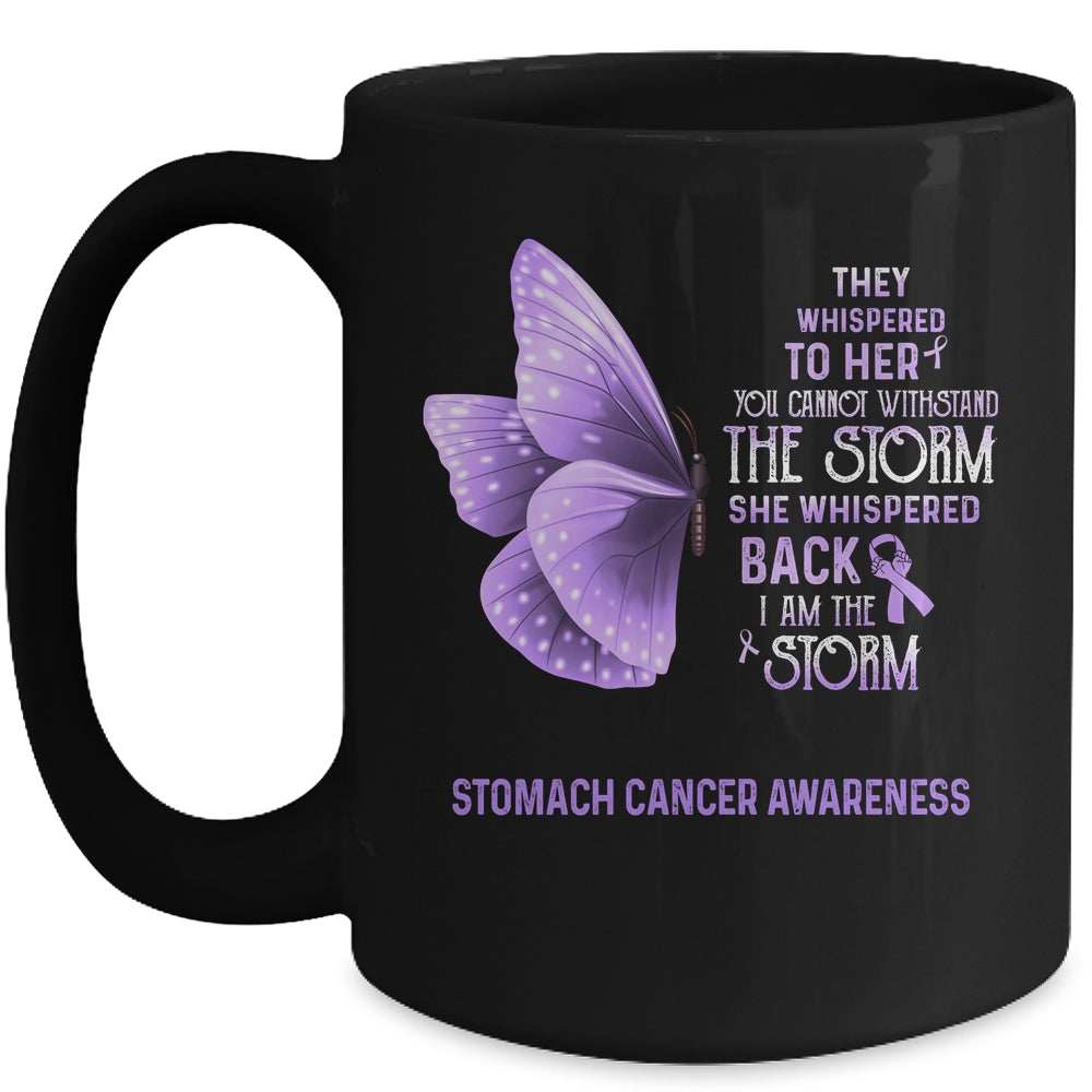 I Am The Storm Stomach Cancer Awareness Butterfly Mug | siriusteestore