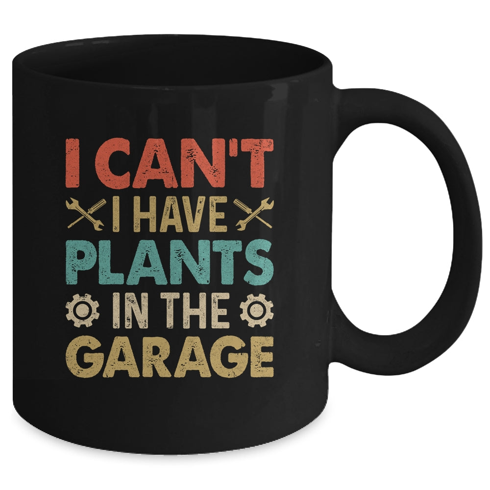 I Can't I Have Plans In The Garage Funny Car Mechanic Retro Mug | siriusteestore