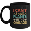 I Can't I Have Plans In The Garage Funny Car Mechanic Retro Mug | siriusteestore