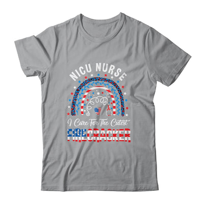 I Care For The Cutest Firecracker Nicu Nurse 4th Of July Shirt & Tank Top | siriusteestore