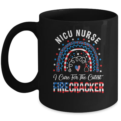 I Care For The Cutest Firecracker Nicu Nurse 4th Of July Mug | siriusteestore