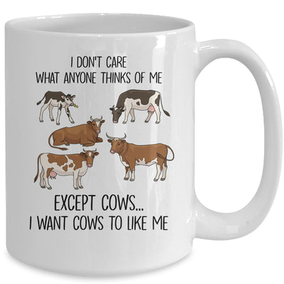 I Don't Care What Anyone Think Of Me Funny Cows Lover Mug | siriusteestore