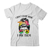 I Dont Chase Boys I Pin Them Funny Wrestling Messy Bun Girl Shirt & Tank Top | siriusteestore