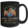 I Have Two Titles Aunt & Godmother Mother's Day Black Woman Mug | siriusteestore