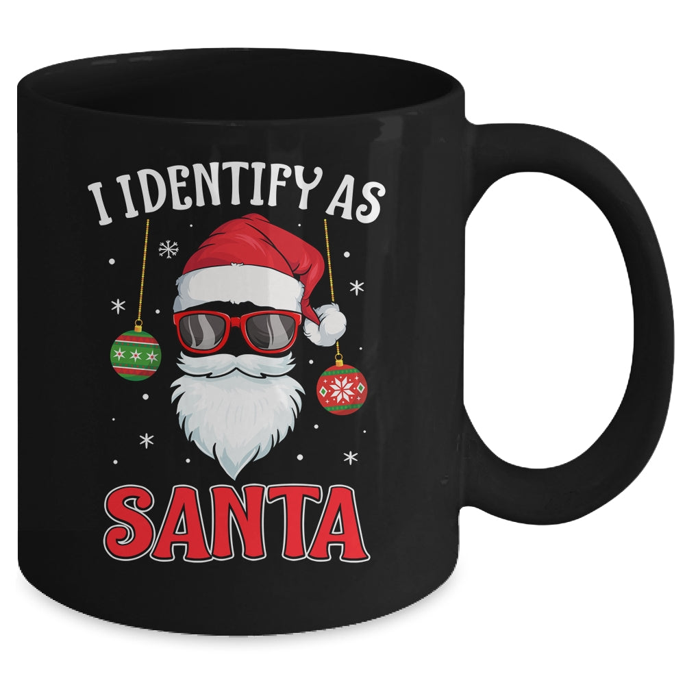 I Identify As Santa Funny Christmas For Dad X-Mas Mug | siriusteestore