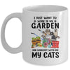 I Just Want To Work In My Garden And Hang Out With My Cats Mug | siriusteestore