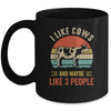 I Like Cows And Maybe Like 3 People Cow Farm Farmer Retro Mug | siriusteestore