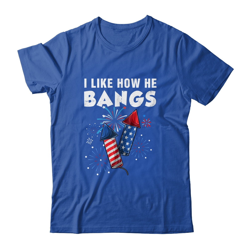 I Like How He Bangs Funny 4th Of July Matching Couple Shirt & Tank Top | siriusteestore