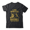 I Like Motorcycles And Baseball And Maybe 3 People Lover Shirt & Hoodie | siriusteestore