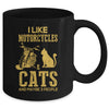 I Like Motorcycles And Cats And Maybe 3 People Lover Mug | siriusteestore