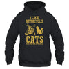I Like Motorcycles And Cats And Maybe 3 People Lover Shirt & Hoodie | siriusteestore