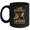 I Like Motorcycles And Lacrosse And Maybe 3 People Lover Mug | siriusteestore