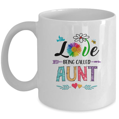 I Love Being Called Aunt Daisy Flower Mothers Day Mug | siriusteestore