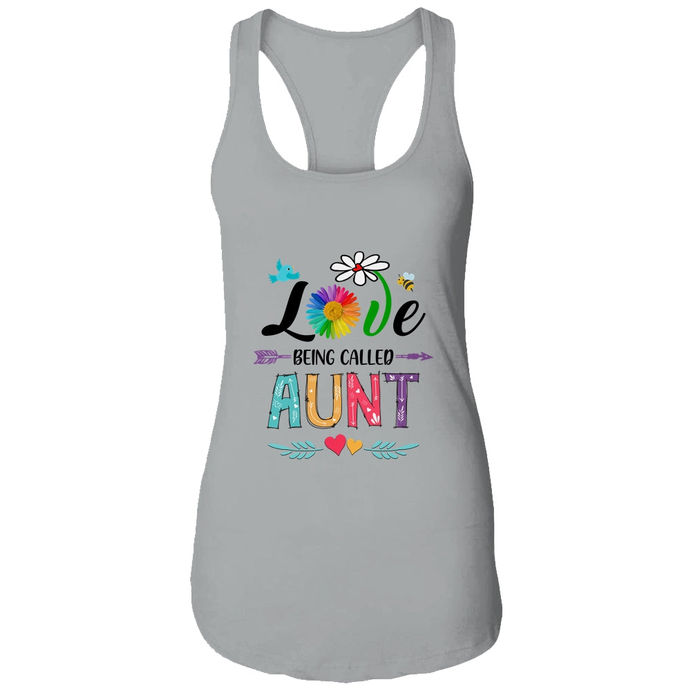 I Love Being Called Aunt Daisy Flower Mothers Day Shirt & Tank Top | siriusteestore