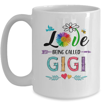 I Love Being Called Gigi Daisy Flower Mothers Day Mug | siriusteestore