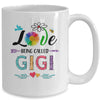 I Love Being Called Gigi Daisy Flower Mothers Day Mug | siriusteestore