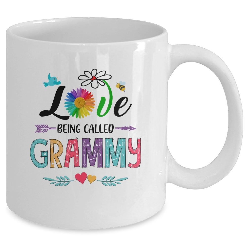 I Love Being Called Grammy Daisy Flower Mothers Day Mug | siriusteestore