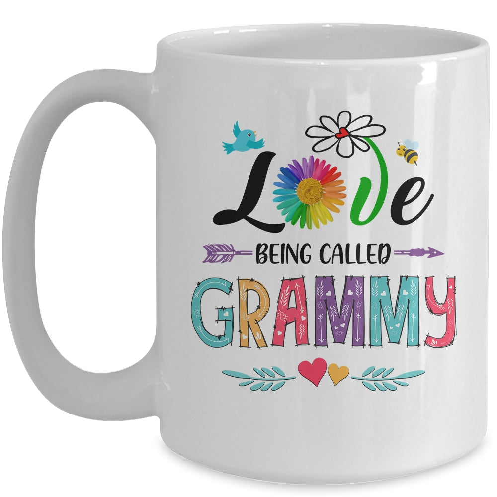 I Love Being Called Grammy Daisy Flower Mothers Day Mug | siriusteestore