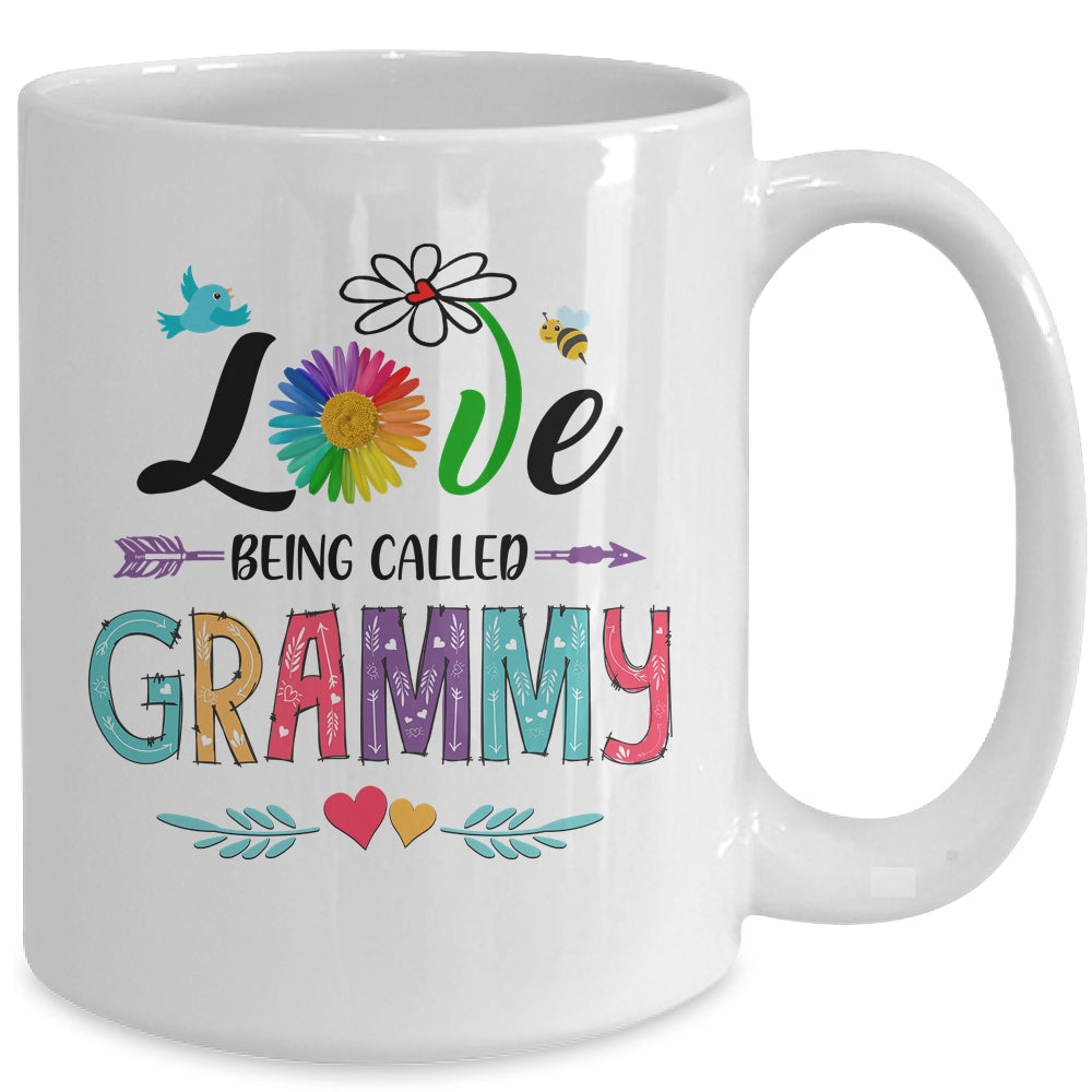 I Love Being Called Grammy Daisy Flower Mothers Day Mug | siriusteestore