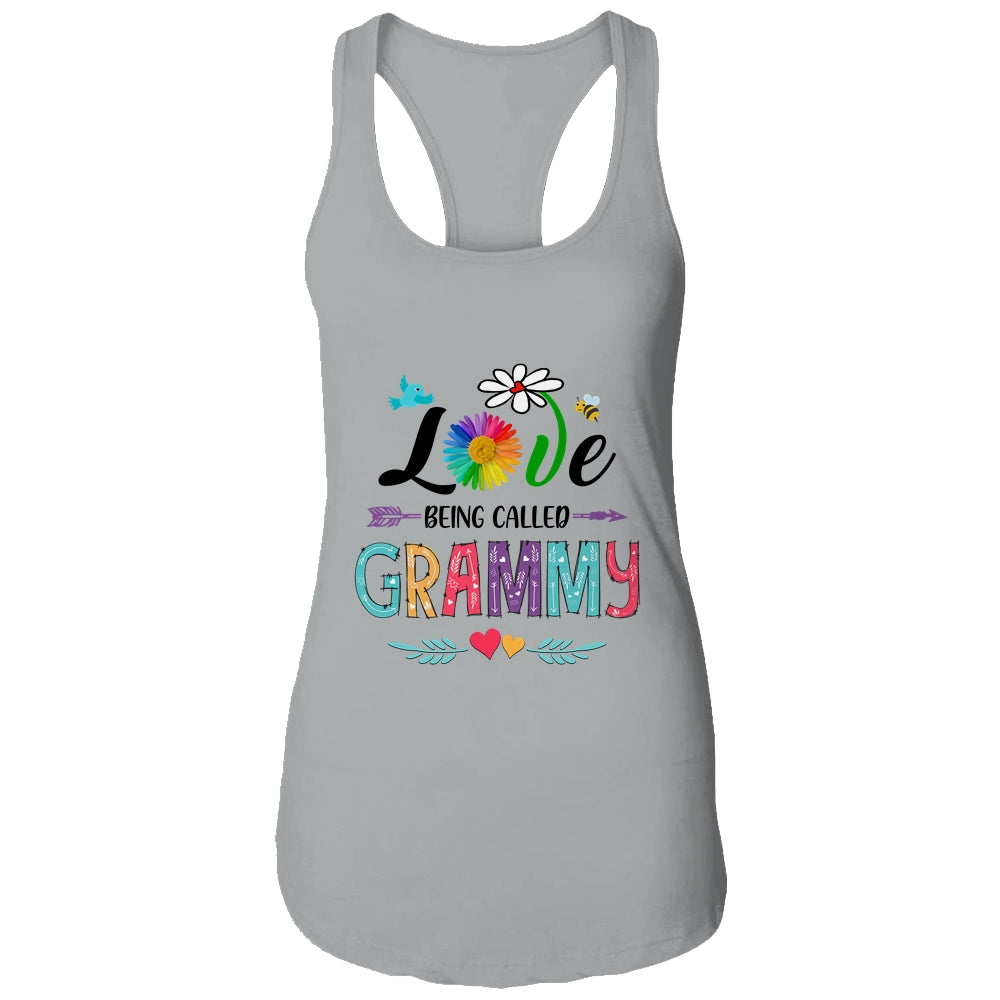 I Love Being Called Grammy Daisy Flower Mothers Day Shirt & Tank Top | siriusteestore