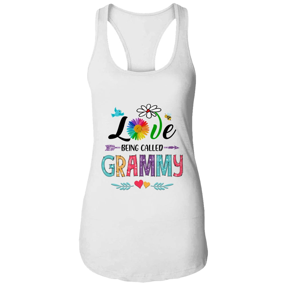 I Love Being Called Grammy Daisy Flower Mothers Day Shirt & Tank Top | siriusteestore