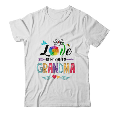 I Love Being Called Grandma Daisy Flower Mothers Day Shirt & Tank Top | siriusteestore