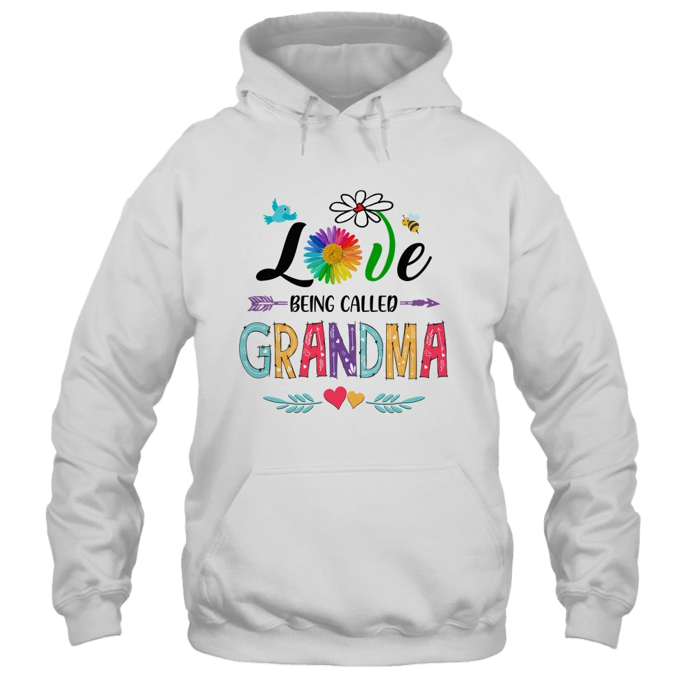 I Love Being Called Grandma Daisy Flower Mothers Day Shirt & Tank Top | siriusteestore