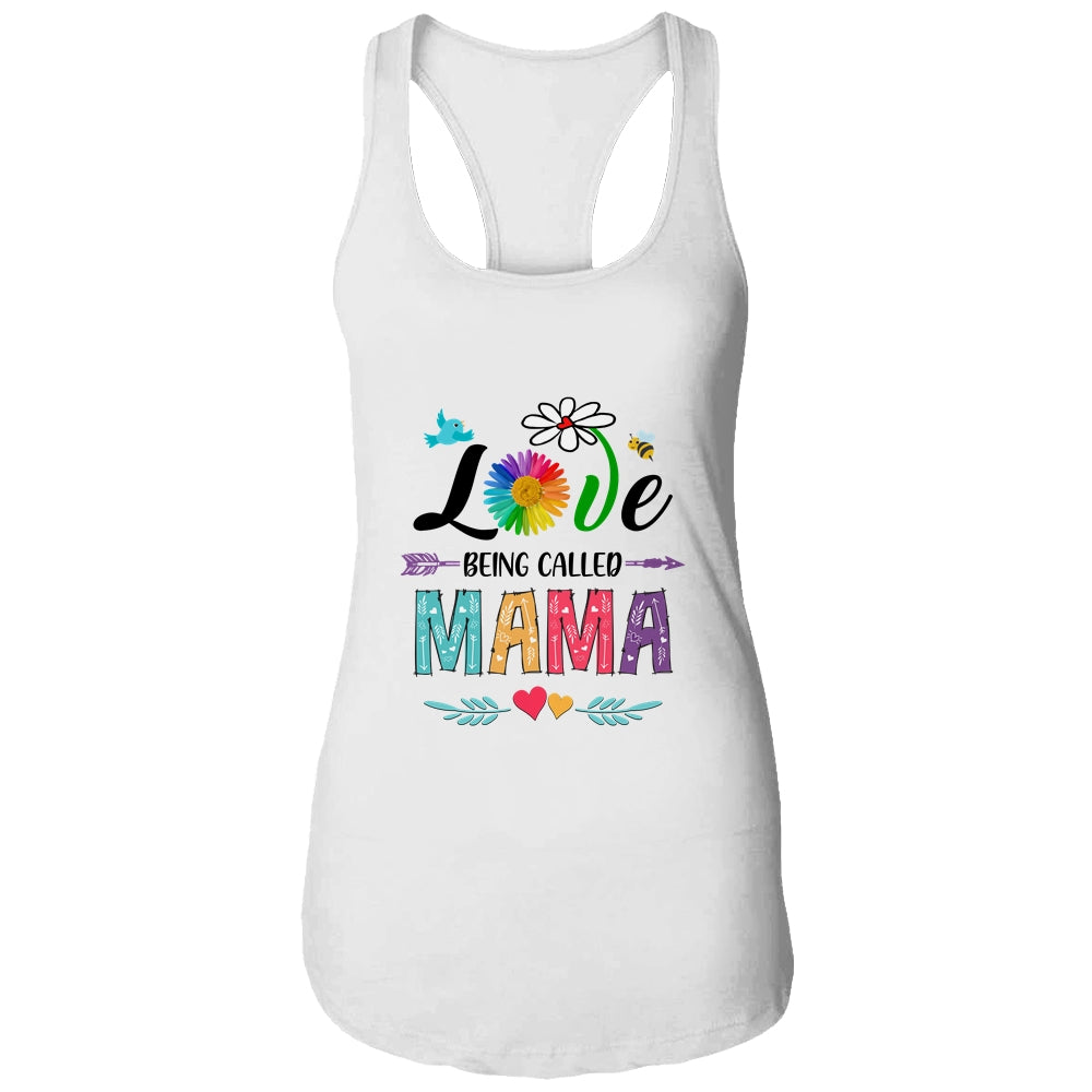 I Love Being Called Mama Daisy Flower Mothers Day Shirt & Tank Top | siriusteestore