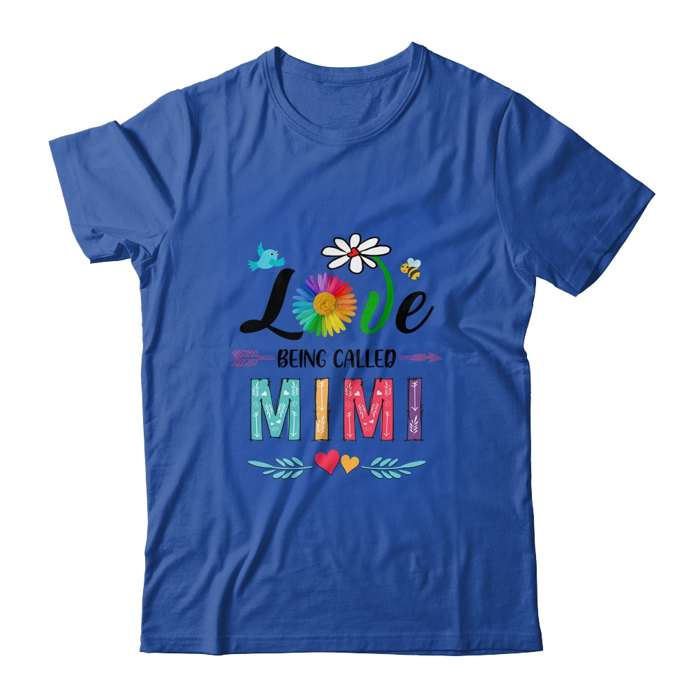 I Love Being Called Mimi Daisy Flower Mothers Day Shirt & Tank Top | siriusteestore