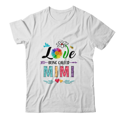 I Love Being Called Mimi Daisy Flower Mothers Day Shirt & Tank Top | siriusteestore