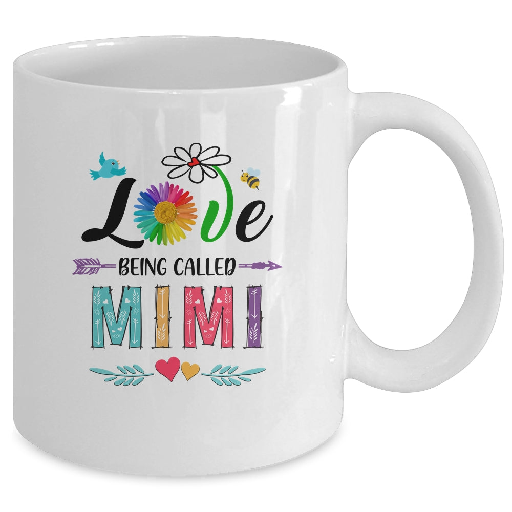 I Love Being Called Mimi Daisy Flower Mothers Day Mug | siriusteestore