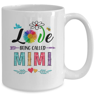 I Love Being Called Mimi Daisy Flower Mothers Day Mug | siriusteestore