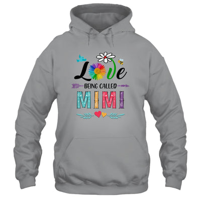 I Love Being Called Mimi Daisy Flower Mothers Day Shirt & Tank Top | siriusteestore
