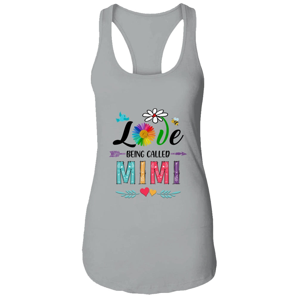 I Love Being Called Mimi Daisy Flower Mothers Day Shirt & Tank Top | siriusteestore