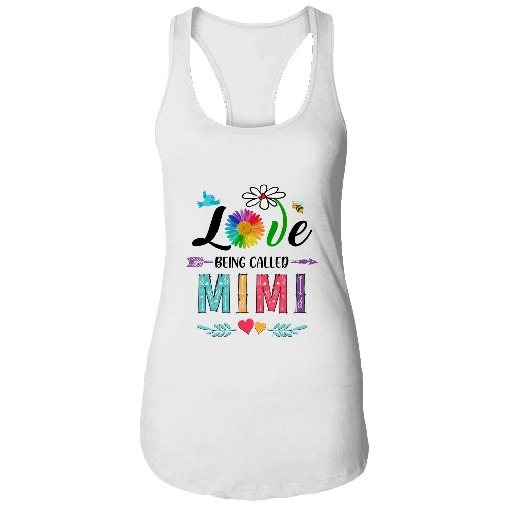 I Love Being Called Mimi Daisy Flower Mothers Day Shirt & Tank Top | siriusteestore