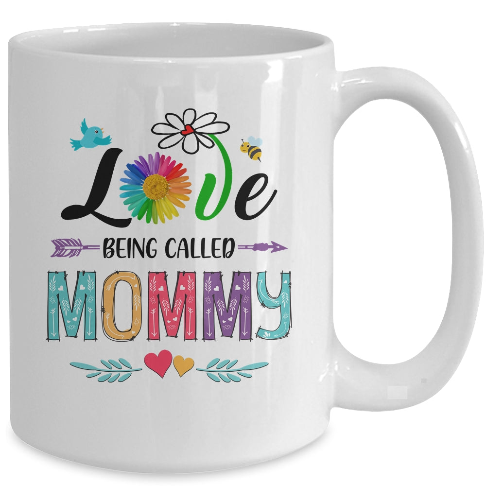 I Love Being Called Mommy Daisy Flower Mothers Day Mug | siriusteestore
