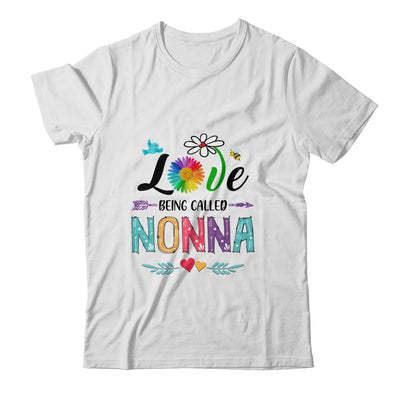 I Love Being Called Nonna Daisy Flower Mothers Day Shirt & Tank Top | siriusteestore