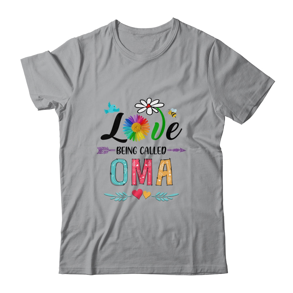 I Love Being Called Oma Daisy Flower Mothers Day Shirt & Tank Top | siriusteestore