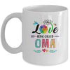 I Love Being Called Oma Daisy Flower Mothers Day Mug | siriusteestore