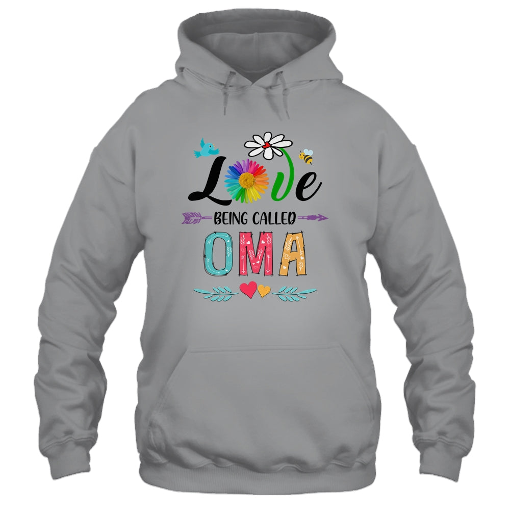 I Love Being Called Oma Daisy Flower Mothers Day Shirt & Tank Top | siriusteestore