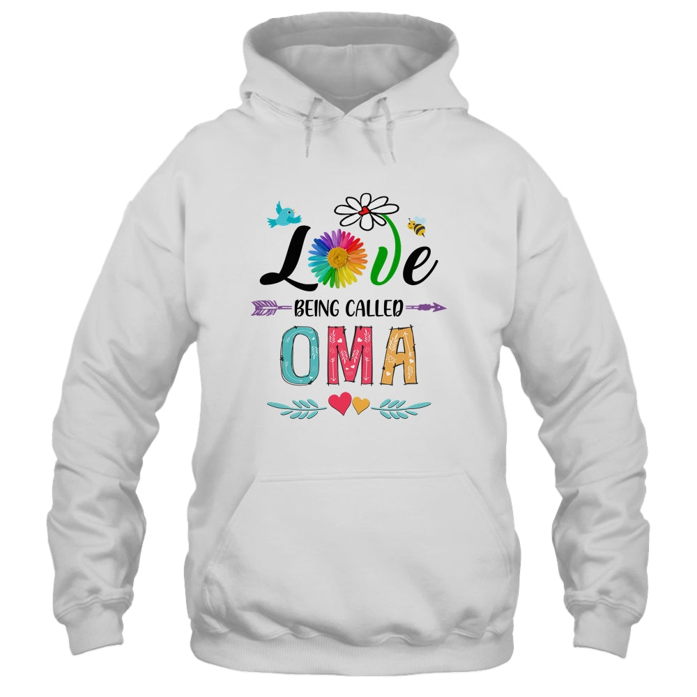 I Love Being Called Oma Daisy Flower Mothers Day Shirt & Tank Top | siriusteestore