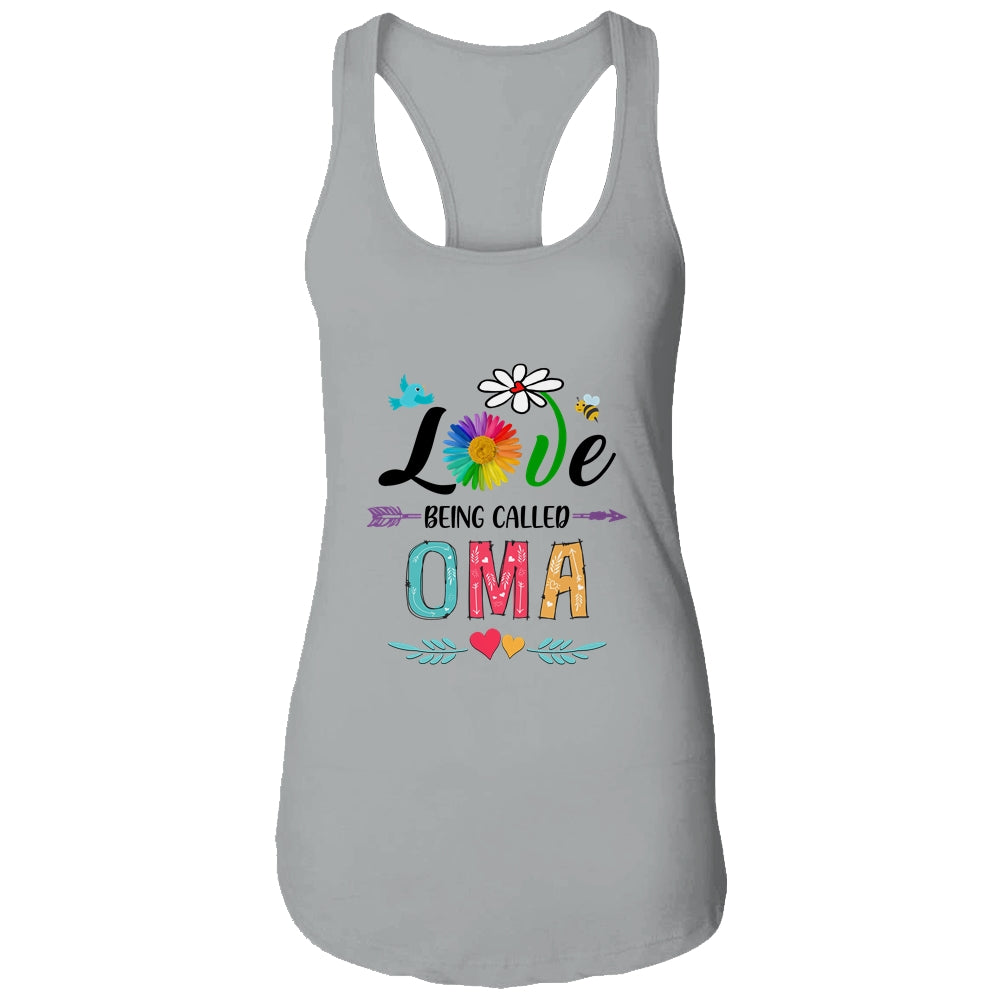 I Love Being Called Oma Daisy Flower Mothers Day Shirt & Tank Top | siriusteestore