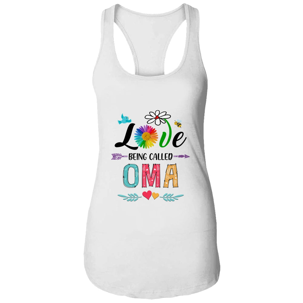 I Love Being Called Oma Daisy Flower Mothers Day Shirt & Tank Top | siriusteestore
