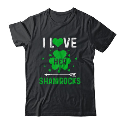 I Love Her Shamrocks Funny St Patrick's Day Couples Shirt & Hoodie | siriusteestore