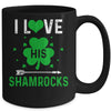 I Love His Shamrocks Funny St Patrick's Day Couples Mug | siriusteestore