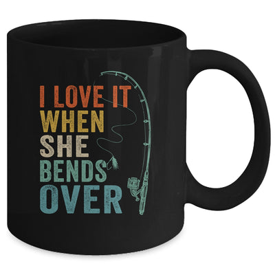 I Love It When She Bends Over Men Fishing Vintage Mug | siriusteestore