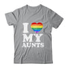 I Love My Aunts Rainbow Heart Gay Pride LGBT Flag Pride Shirt & Tank Top | siriusteestore