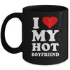 I Love My Hot Boyfriend I Heart My Hot Boyfriend Mug | siriusteestore