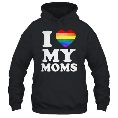 I Love My Moms Rainbow Heart Gay Pride LGBT Flag Pride Shirt & Tank Top | siriusteestore